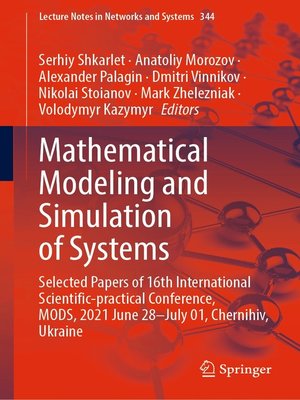 cover image of Mathematical Modeling and Simulation of Systems